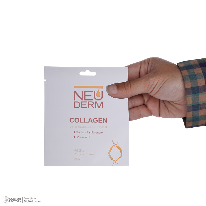 ماسک صورت نئودرم مدل Collagen حجم 25 میلی لیتر