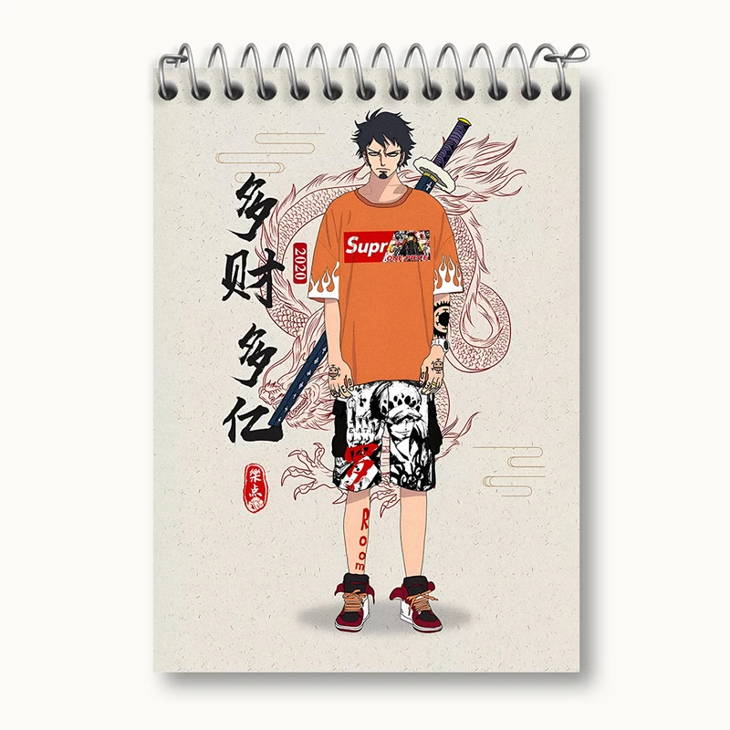 دفتر یادداشت 50 برگ خندالو طرح انیمه وان پیس کد N3628