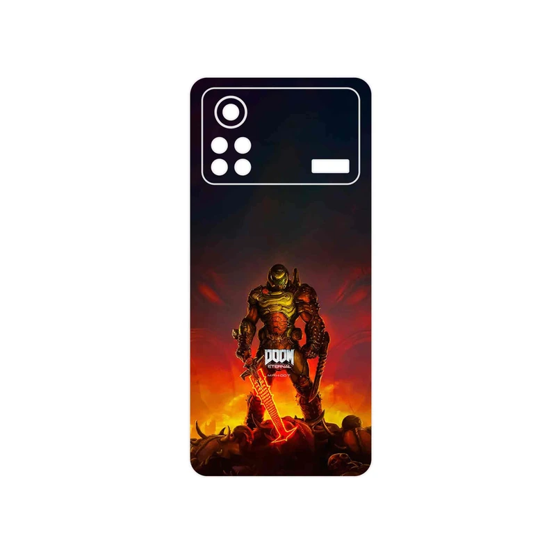 برچسب پوششی ماهوت مدل DOOM Game Series مناسب برای گوشی موبایل شیائومی Poco X4 Pro 5G