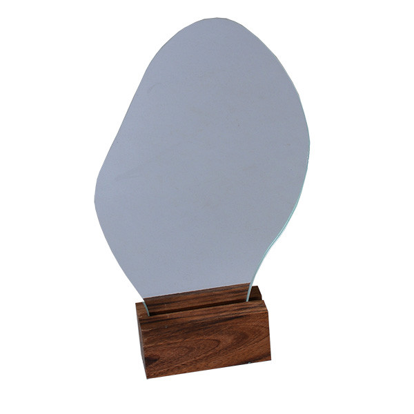 آینه رومیزی مدل چوبی دفرمه کد D5