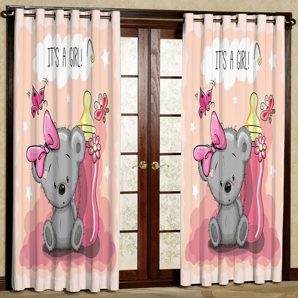 پرده مدل خرس کد 221 سایز 200x140 سانتی متر