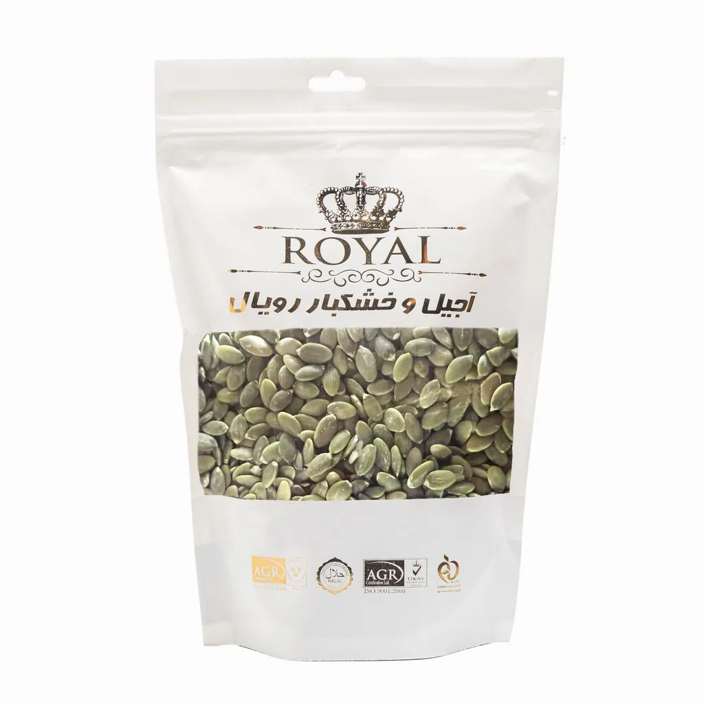 مغز تخمه کدو گوشتی خام رویال - 250 گرم