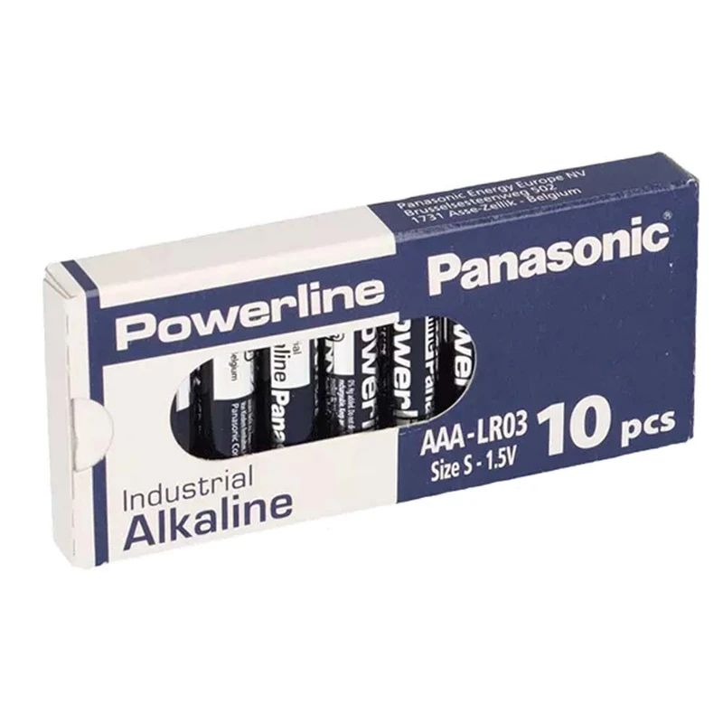 باتری نیم قلمی پاناسونیک مدل Powerline بسته 10 عددی