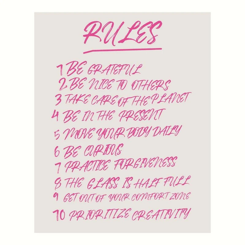 پوستر مدل قوانین