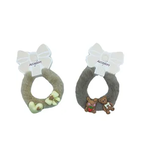 کش مو دخترانه مدل پولیشی خرسی کد 05 بسته 2 عددی