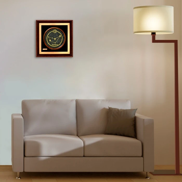 عکس شماره 3 : تابلو طلا کوب مارک گلد طرح نماد ماه تولد آبان کد ts07s