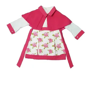 ست پیراهن و شنل دخترانه مدل 1019