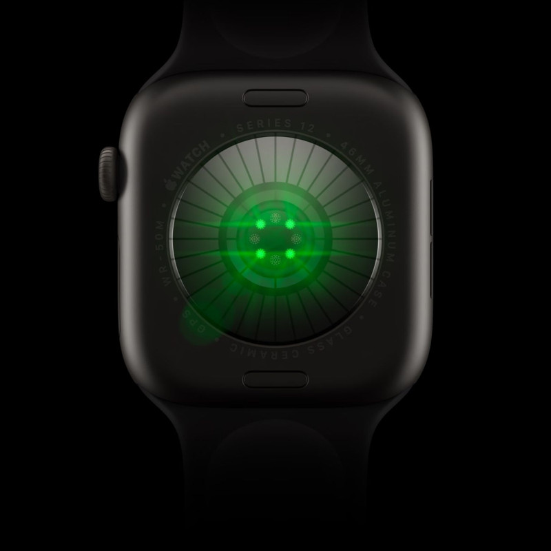 ساعت هوشمند 42 میلی‌متری اپل مدل Watch Series 12 Aluminum Case با بند سیلیکونی، سازگار با iOS 27 و بالاتر