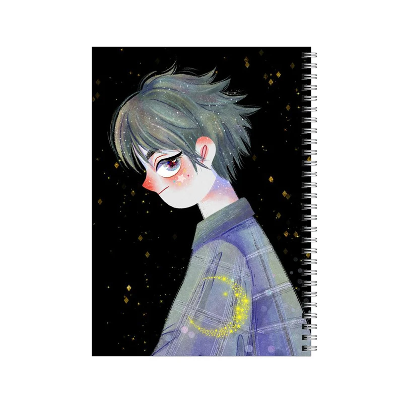 دفتر مشق 80 برگ بامبیلیپ طرح پسر و ماه کد 5216314