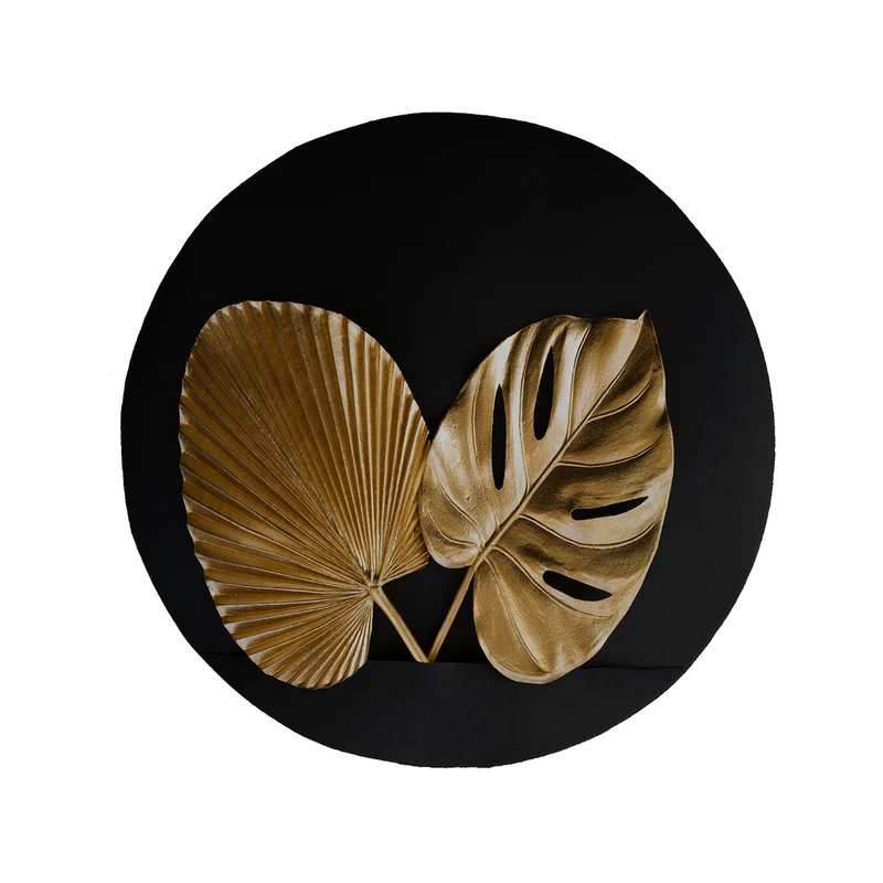 پادری مدل دایره طرح برگ کد 8931 سایز 90 × 90 سانتی متر 