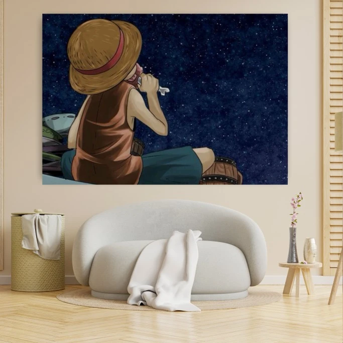 پوستر پارچه ای طرح انیمه وان پیس - One Piece مدل SDP72317