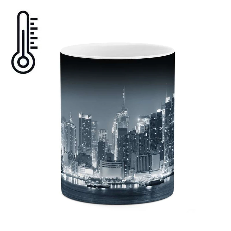 ماگ حرارتی کاکتی مدل شهر و کوه کد mgh10227