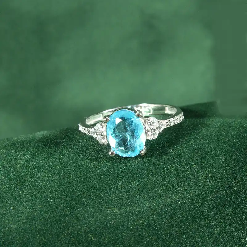 انگشتر نقره زنانه مدل توپاز AMT-R167