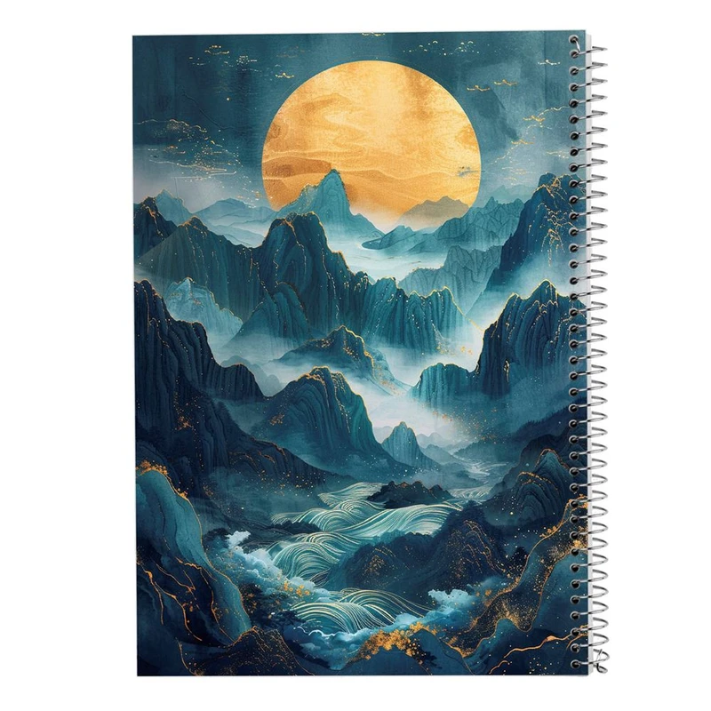 دفتر ژورنال نویسی 50 برگ مدوپد مدل نقطه ای طرح طبیعت کد DF15441