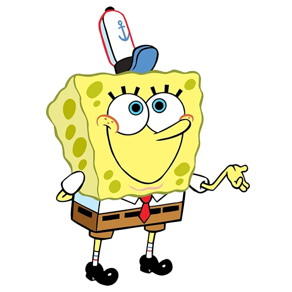 استیکر پارچه و لباس پاد آفرین طرح باب اسفنجی کد 3247