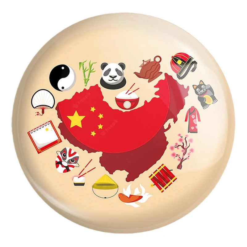 پیکسل خندالو طرح پرچم چین کد 20582 مدل بزرگ