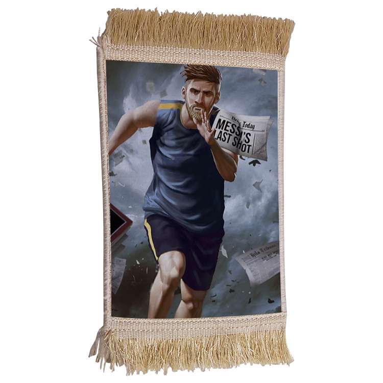 فرش ماشینی دیوارکوب مدل مسی کد 91