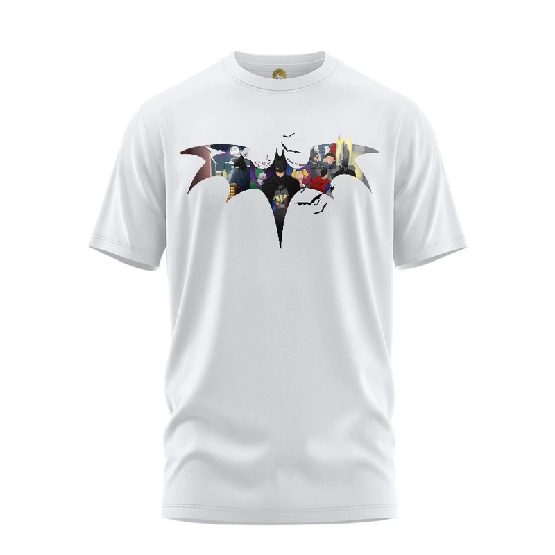 تی شرت آستین کوتاه زنانه هومرو مدل TW372 طرح بتمن