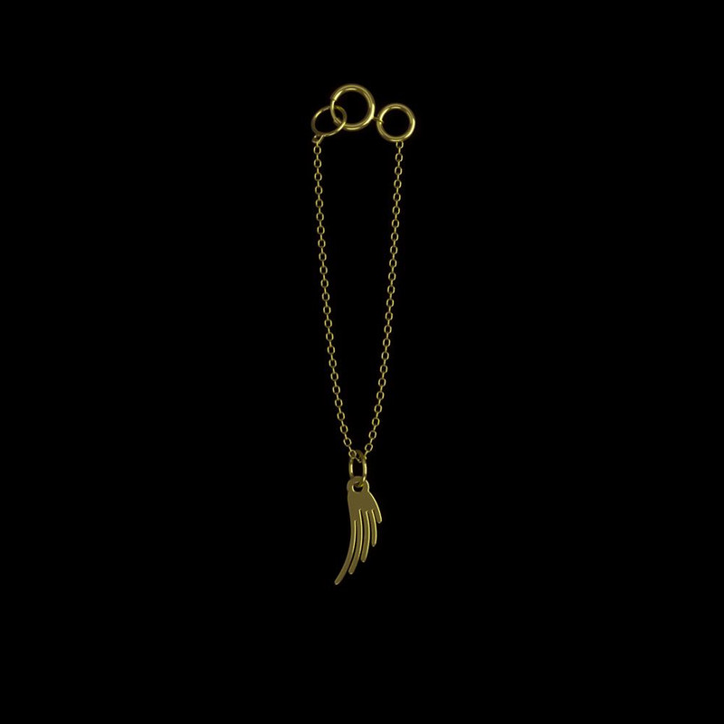 آویز ساعت طلا 18 عیار زنانه مدوپد مدل بال کد CA11871