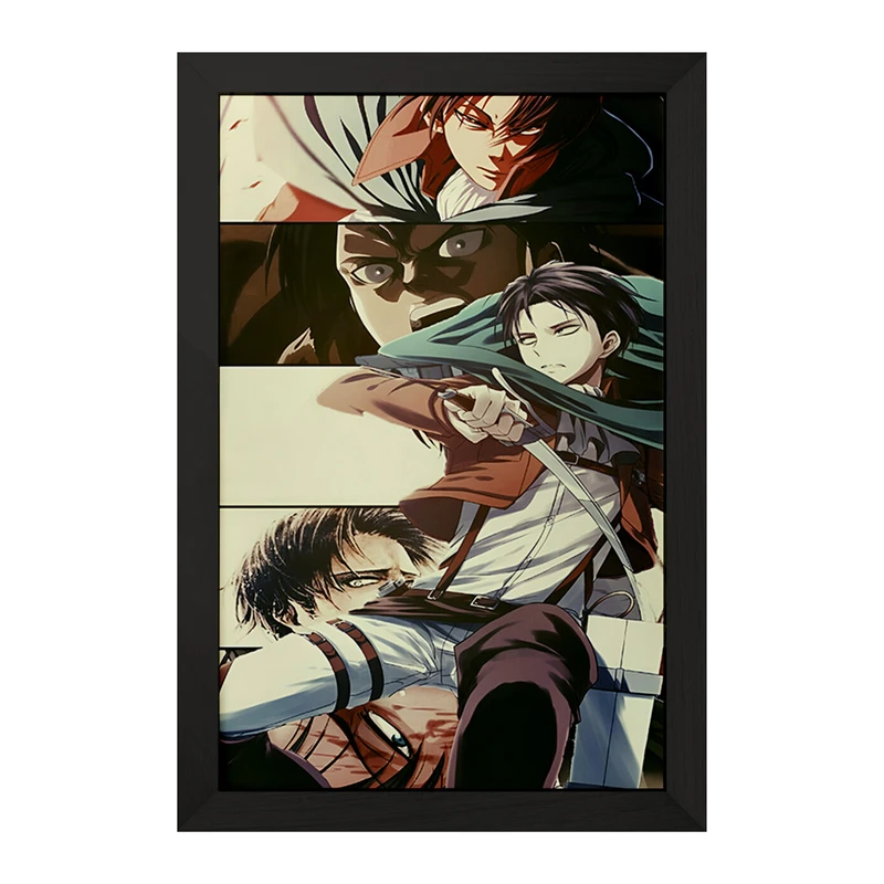 تابلو خندالو مدل انیمه اتک آن تایتان کد F4734