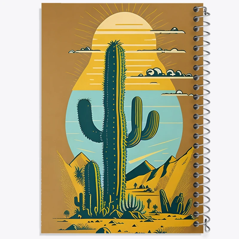 دفتر نقاشی 50 برگ خندالو طرح کاکتوس کد F6381