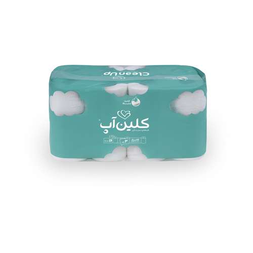 دستمال توالت کلین آپ مدل ابر بسته 16 عددی 