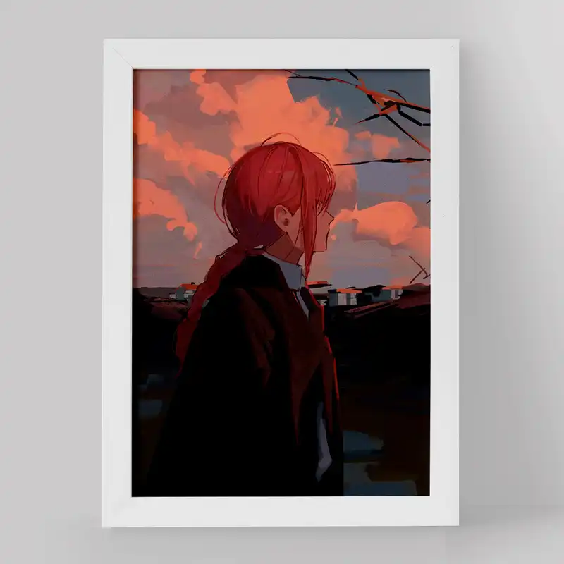 تابلو خندالو مدل ماکیما انیمه مرد اره ای کد 17961