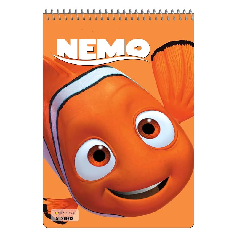 دفتر نقاشی 50 برگ سیمی کارنیکا طرح در جستجوی نمو Finding Nemo کد 38148