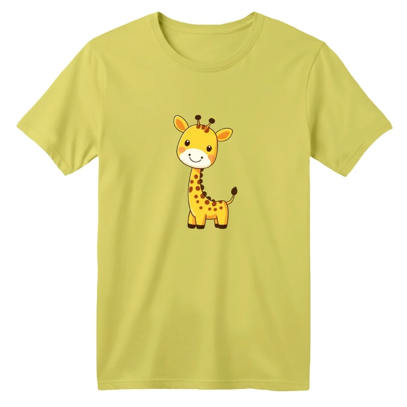 تی شرت آستین کوتاه بچگانه مدل زرافه کد01