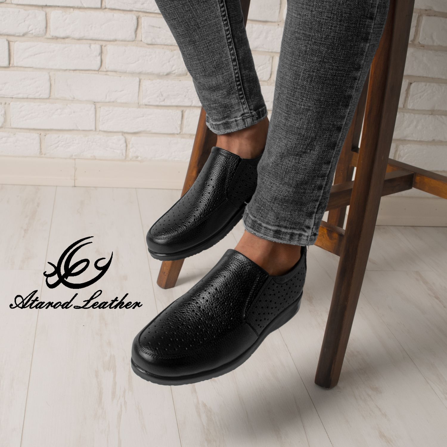 کفش روزمره مردانه چرم عطارد مدل چرم طبیعی کد SH54 -  - 15