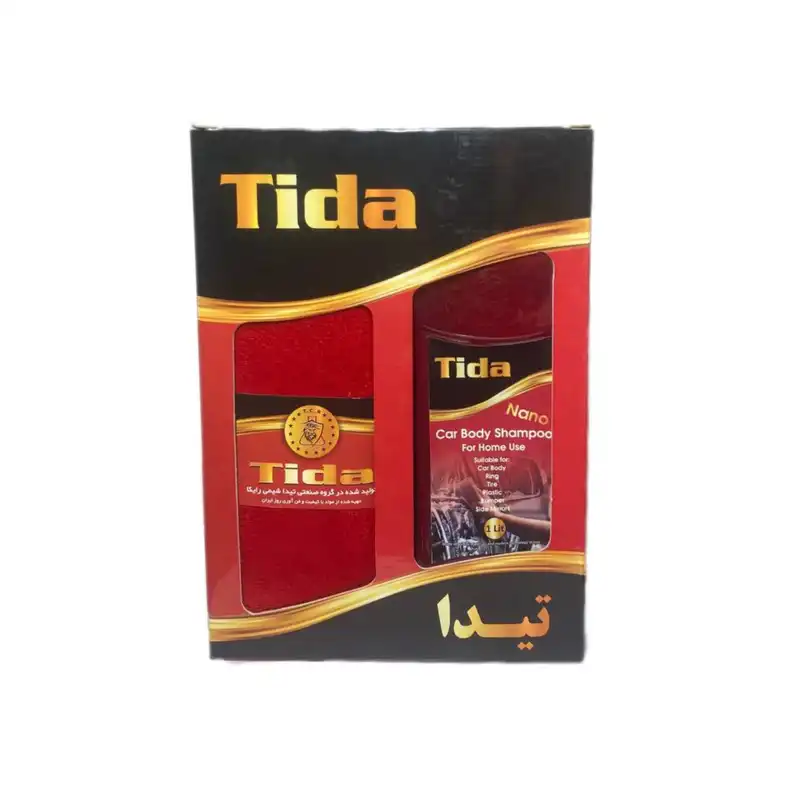 شامپو شستشوی خودرو تیدا مدل T91 حجم 1 لیتر به همراه دستمال
