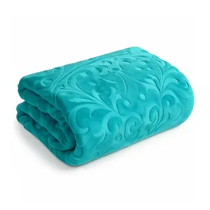 پتو 2 نفر گلبافت مدل گلایل سایز 240x220 سانتی‌متر