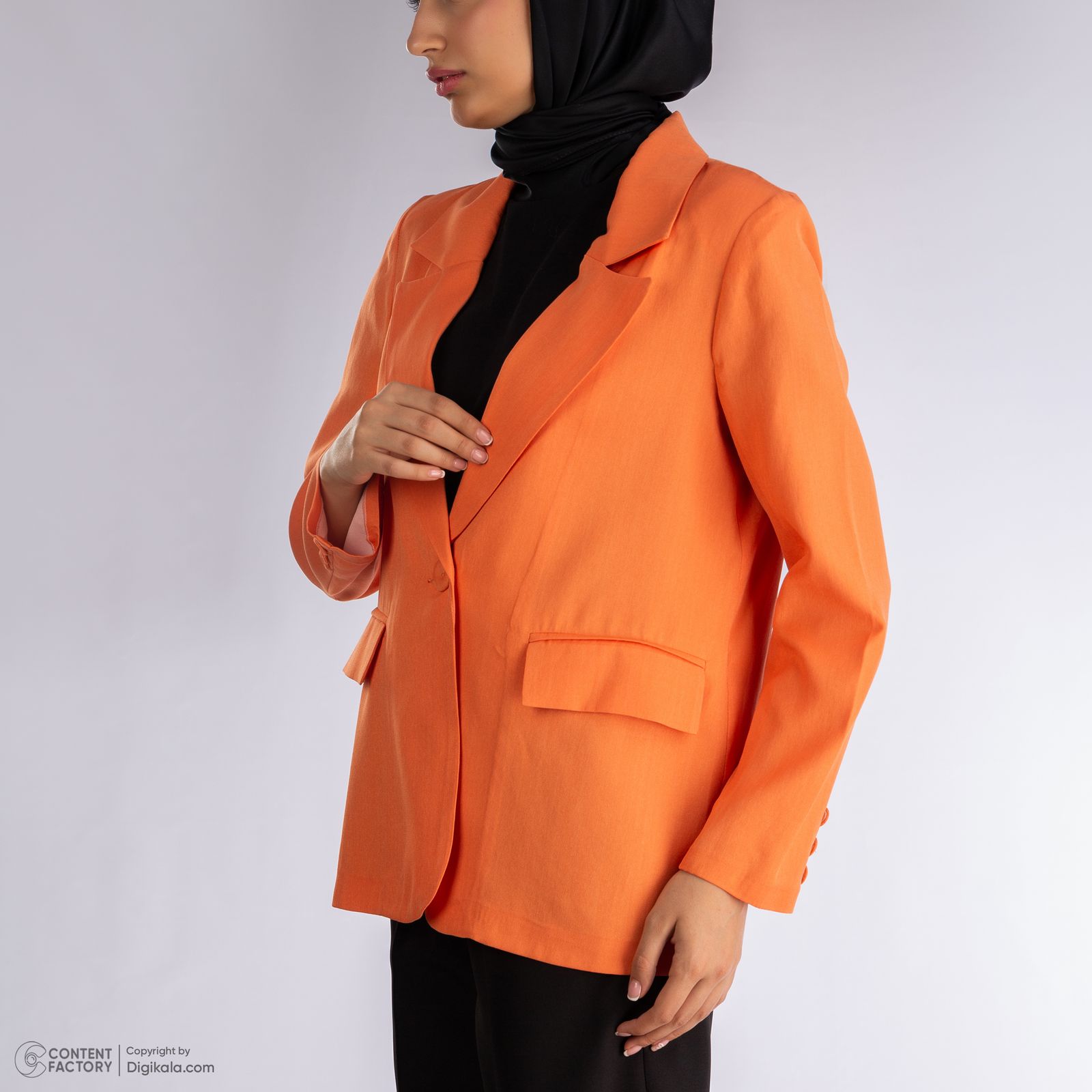 کت زنانه نیزل مدل 0228-016 رنگ نارنجی -  - 7