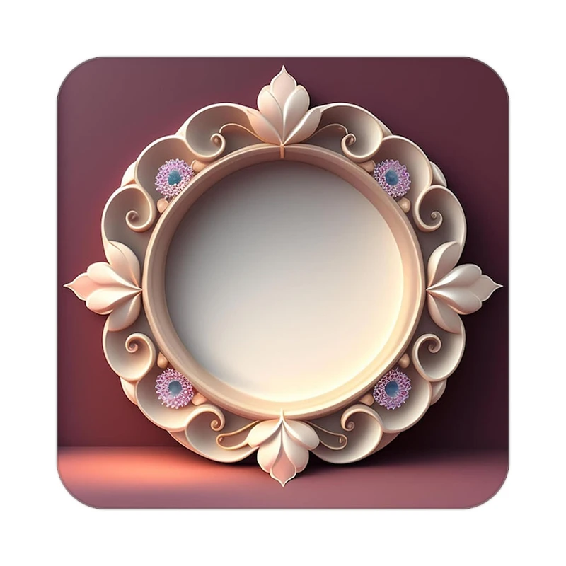 زیر لیوانی کاکتی طرح گل مدل mp17102