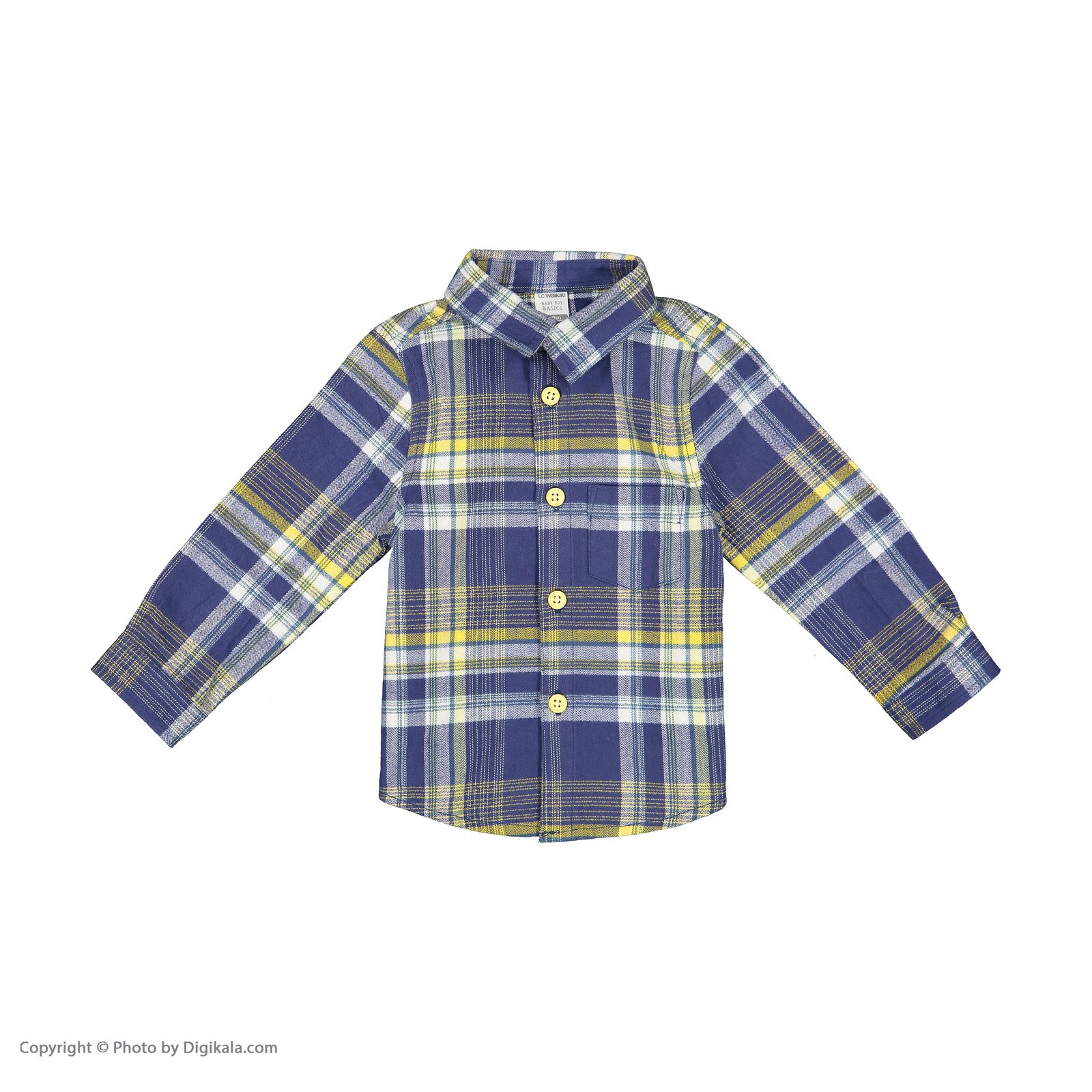 پیراهن نوزادی پسرانه ال سی وایکیکی مدل 0W29461Z1-G5P-YELLOWCHECK -  - 2