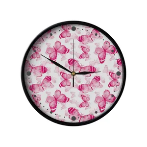 ساعت دیواری مدوپد طرح پروانه گلی مدل PAT00246