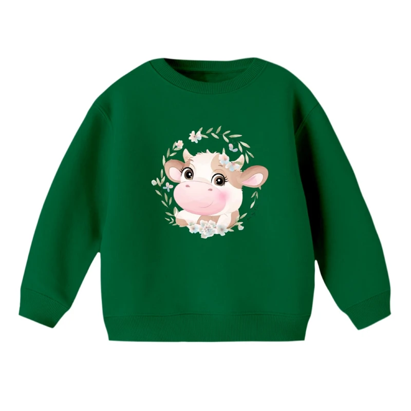 سویشرت بچگانه مدل گاو بامزه 