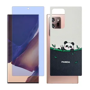 Glass together model blue cut screen protector suitable for Samsung Galaxy Note20 Ultra 5G mobile phone with back cover sticker