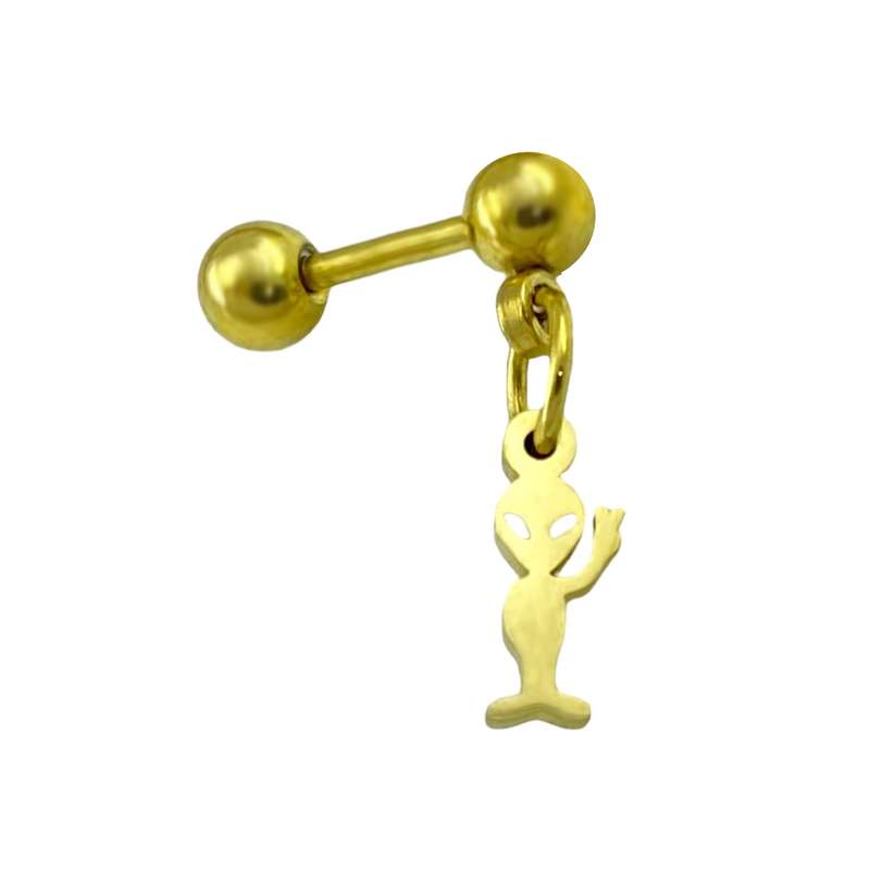 پیرسینگ گوش زنانه مدل آدم فضایی الین کد P4273 پیرسینگ گوش زنانه مدل آدم فضایی الین کد P4273