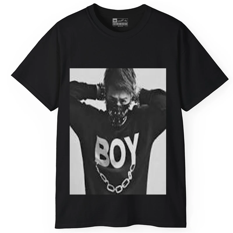 تی‌شرت آستین کوتاه یقه گرد مردانه پاد آفرین مدل t9Boy