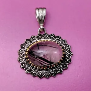 آویز گردنبند نقره زنانه مدل  glsr-1730