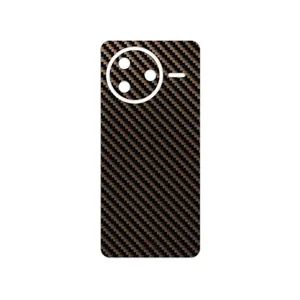 MAHOOT Glossy-Brown-Fiber Cover Sticker for Xiaomi Poco F7 Pro