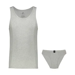 ست شورت و زیرپوش مردانه زاگرس پوش مدل 103-LIGHTGRAY