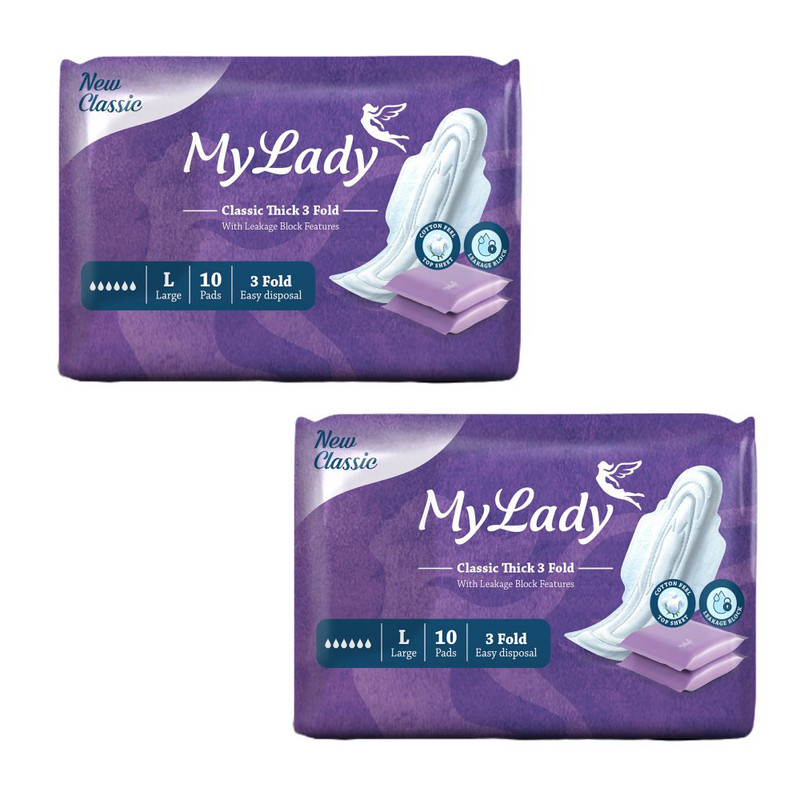 نوار بهداشتی مای لیدی مدل New Classic مجموعه 2 عددی