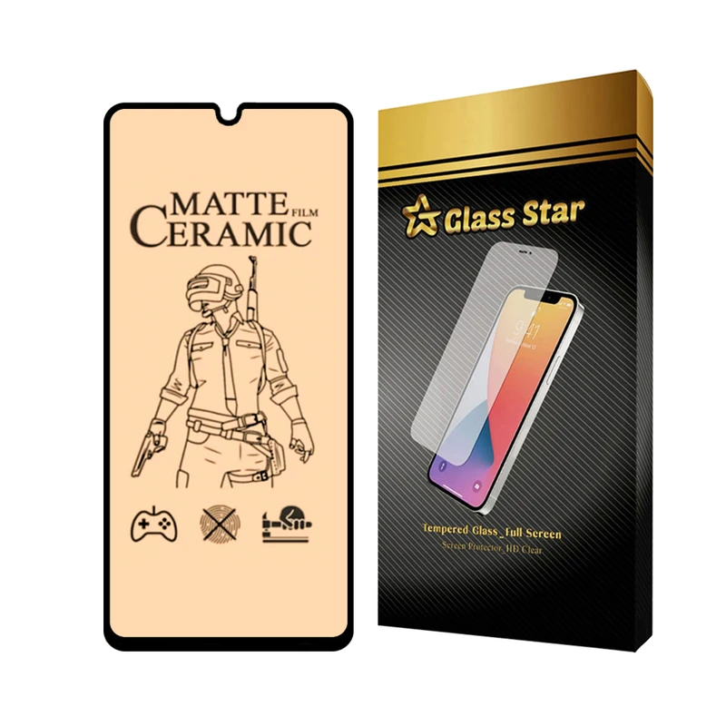 محافظ صفحه نمایش سرامیکی مات گلس استار مدل CERMAG مناسب برای گوشی موبایل سامسونگ Galaxy A31 / Galaxy A32 4G / Galaxy A22 4G / Galaxy F22 / Galaxy A33 5G