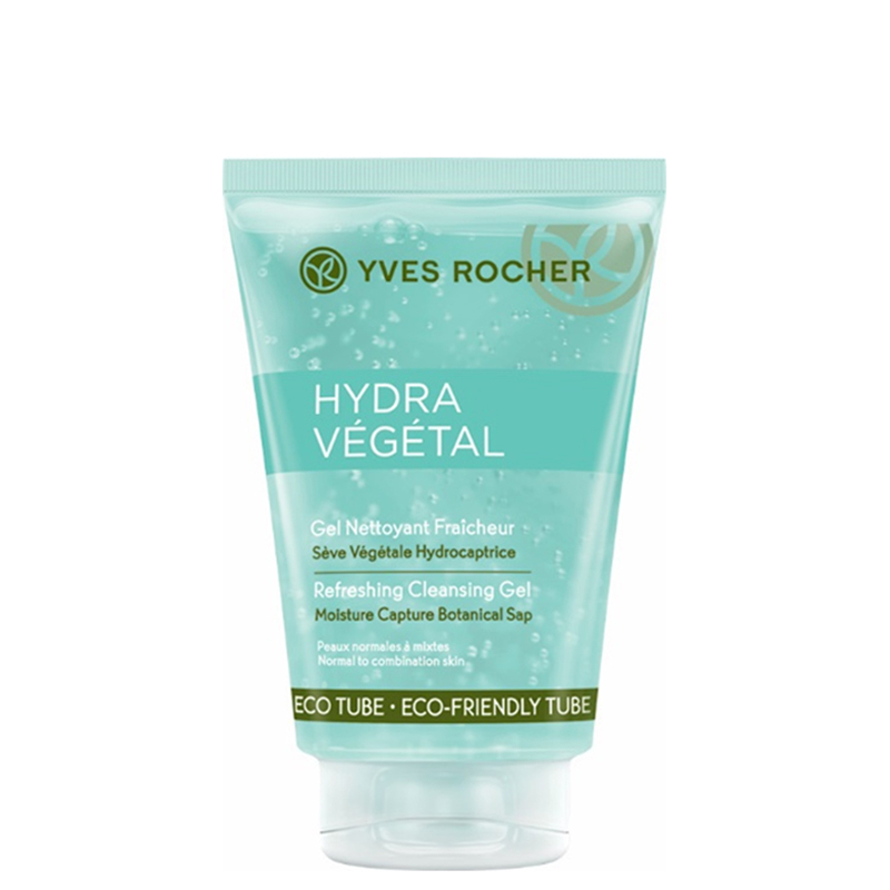 مراقبت پوست ژل پاک کننده آرایش صورت و شاداب کننده ایو روشه Hydra vegetal حجم 125 میلی لیتر