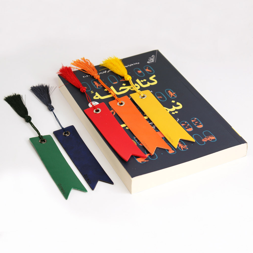 نشانگر کتاب گلسو مدل چرمی کالکشن رنگین کمان مجموعه 3 عددی