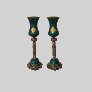 شمعدان کریستال سازان کد SH1535 بسته دو عددی