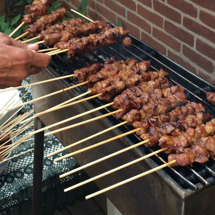 سیخ جوجه مدل چوبی دو بسته 100عددی