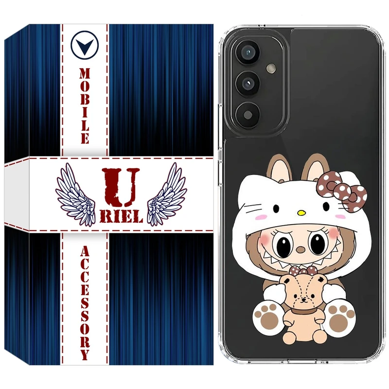کاور یوریل مدل Clear کد 124 طرح لبوبو Labubu مناسب برای گوشی  موبایل سامسونگ Galaxy S25 FE